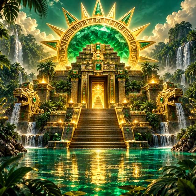 Golden temple illustration