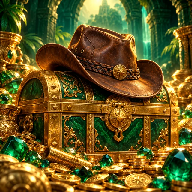 Western treasure illustration