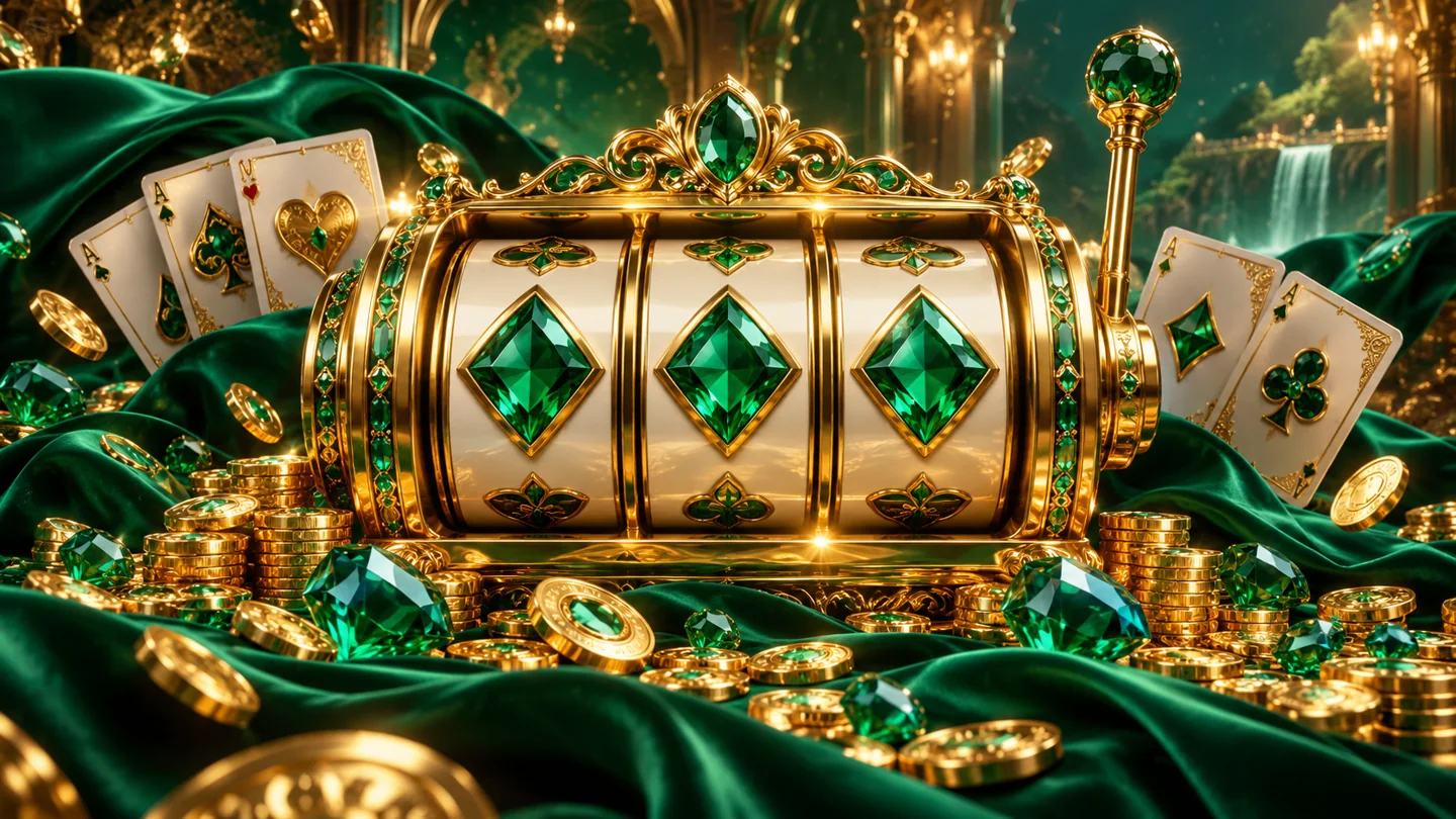 PHOPEN emerald and gold slide-games