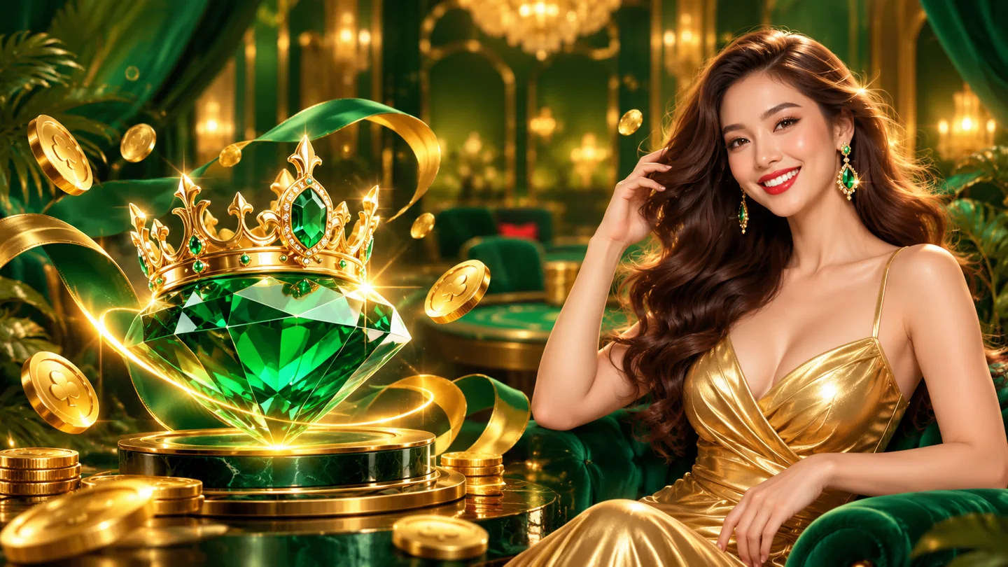 PHOPEN emerald and gold slide-host